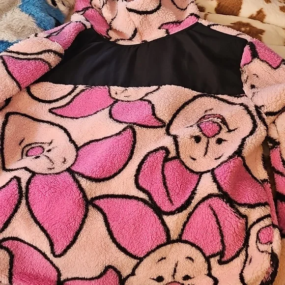 Disney Piglet Fleece Jacket NWT Size M - Picture 5 of 5